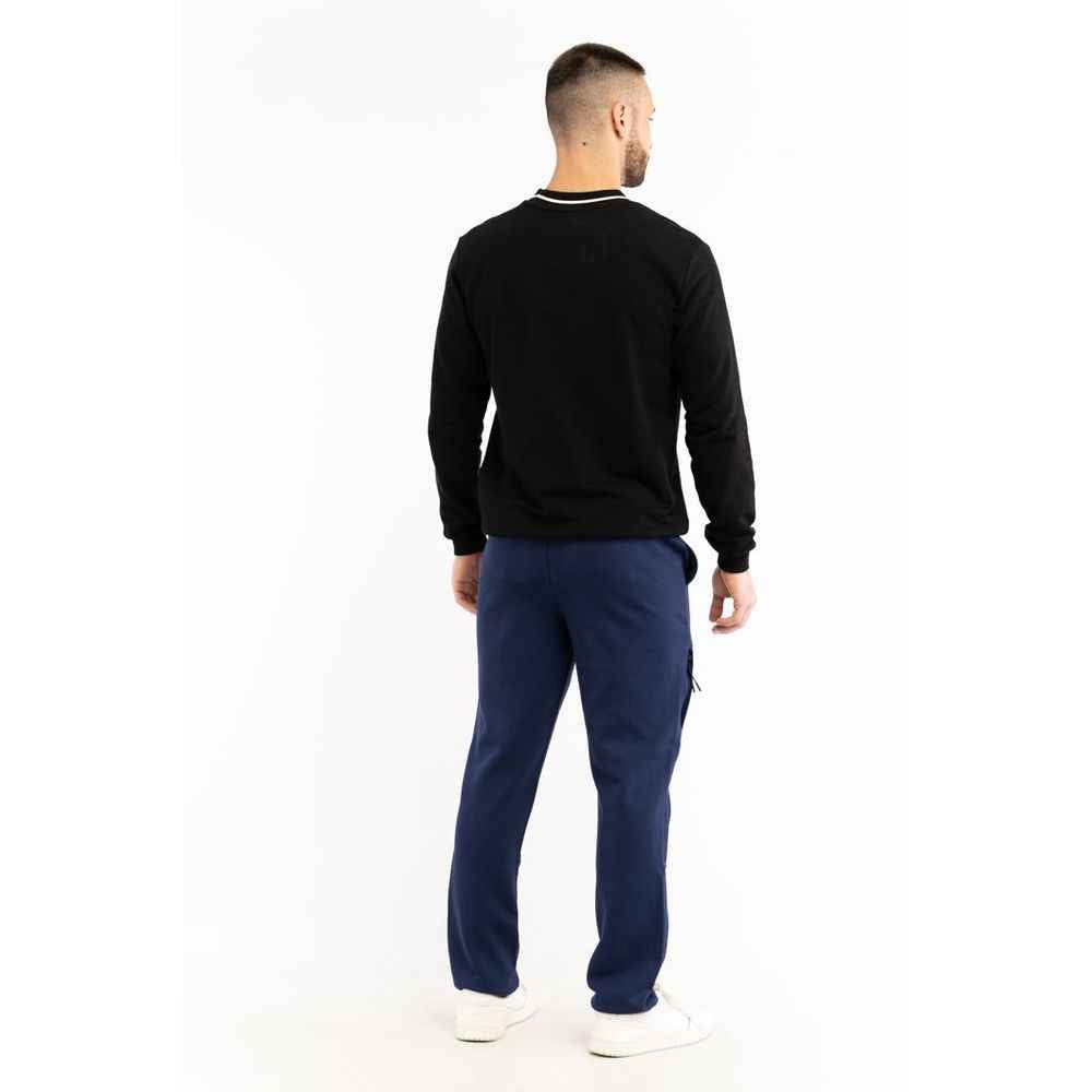 Blue Cotton Joggers (Workout Pants)