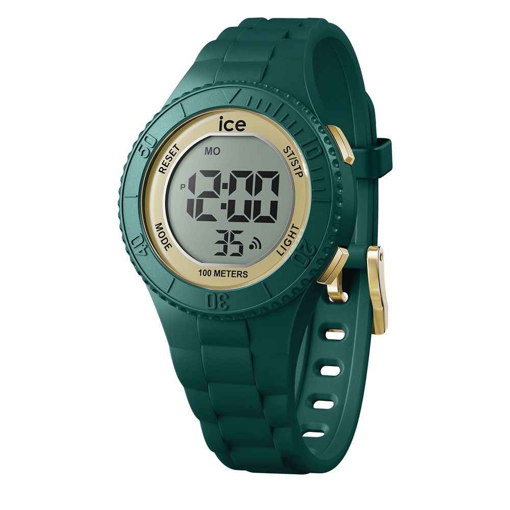 Bicolor Synthetic Digital Watch