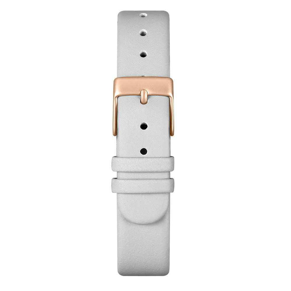 White Leather Dress Watch