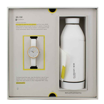 White Leather Dress Watch