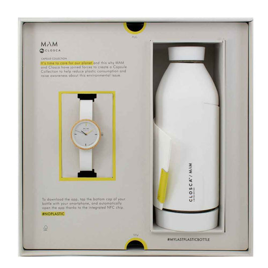 White Leather Dress Watch