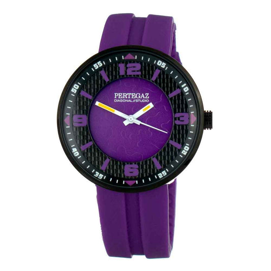 Purple Rubber Bracelet Watch