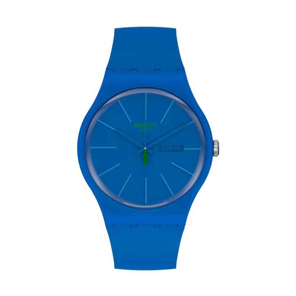 Blue Plastic Dress Watch