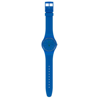 Blue Plastic Dress Watch