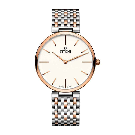 Gray Stainless Steel Dress Watch