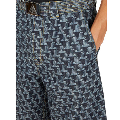 Blue Cotton Shorts