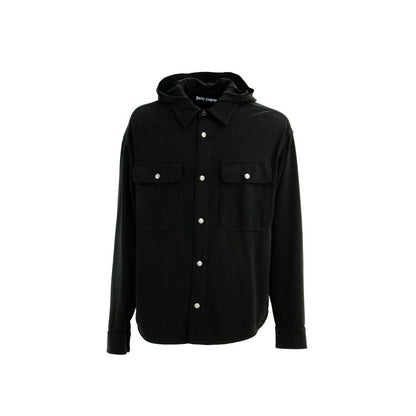 Black Cotton Shell Jacket