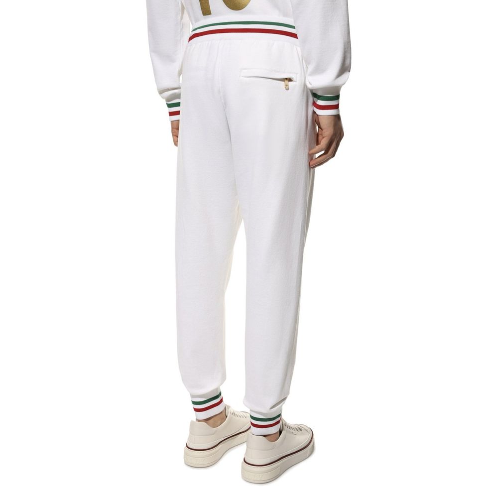 White Cotton Joggers (Workout Pants)