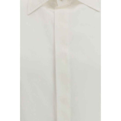 White Cotton Dress Shirt