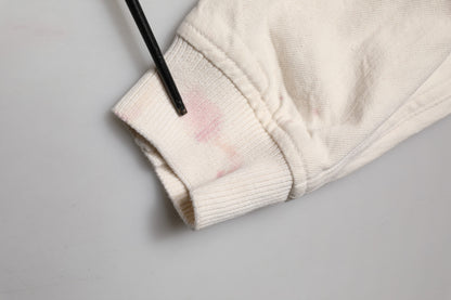 Off White Cotton Full Zip Denim Men Blouson Jacket