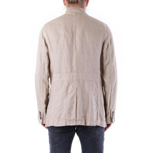 Beige Linen Coat