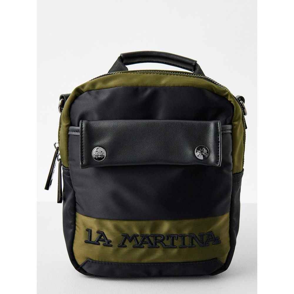 Bicolor Nylon Crossbody Bag