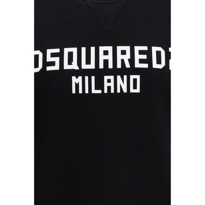 Black Cotton Sweatshirt