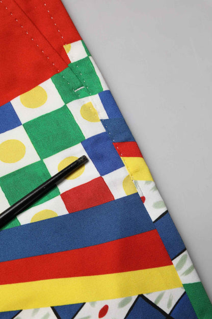 Multicolor Carretto Print Men Bermuda Shorts