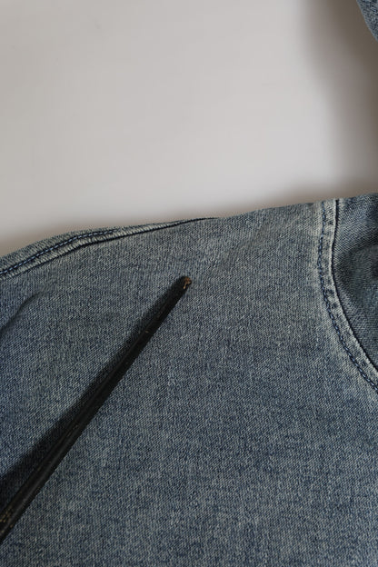 Blue Cotton Logo Hooded Sweatshirt  Sweater