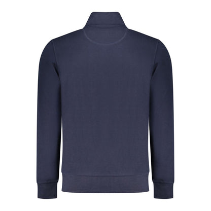 Blue Cotton Men Sweatshirt