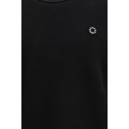 Black Cotton Sweatshirt