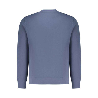 Blue Cotton Men Sweatshirt