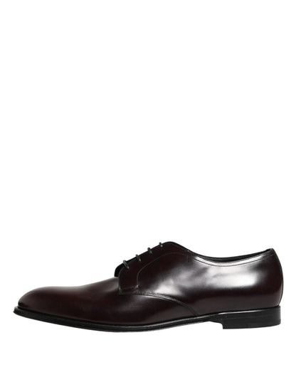 Black Lace Up Leather Dress Derby Men Shoes