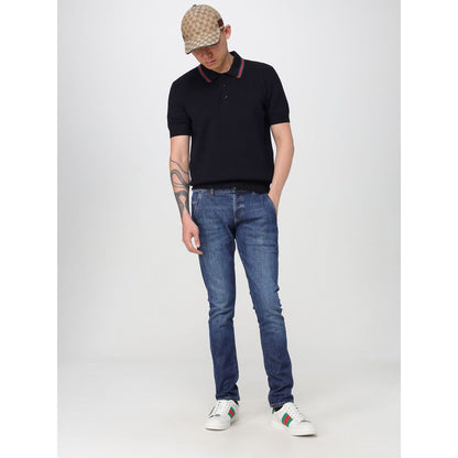 Beige Cotton And Leather Cap (Baseball Hat)