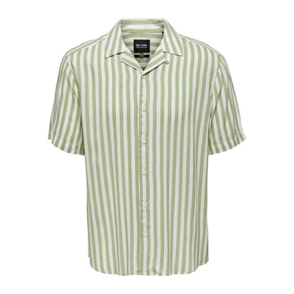 Bicolor Cotton Pattern Shirt