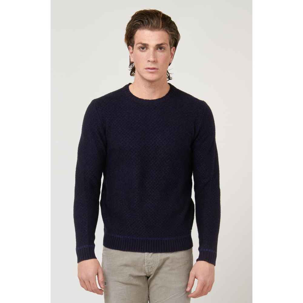 Blue Marabou Sweatshirt