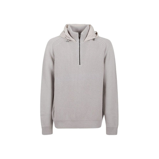 Gray Wool Hoodie