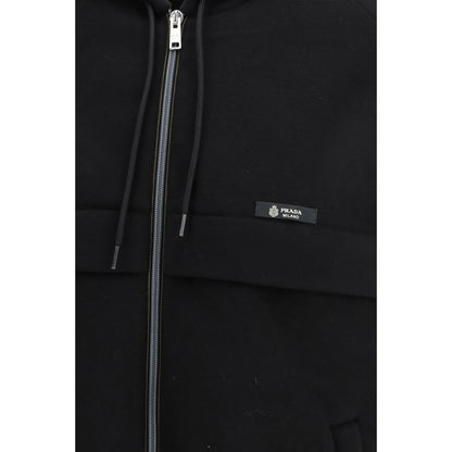 Black Polyester Shell Jacket