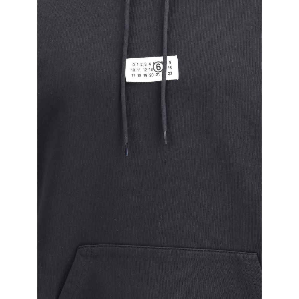 Black Cotton Sweatshirt