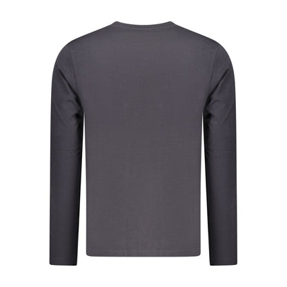 Blue Cotton Men T-Shirt