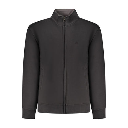 Black Cotton Men's Sweatshirt