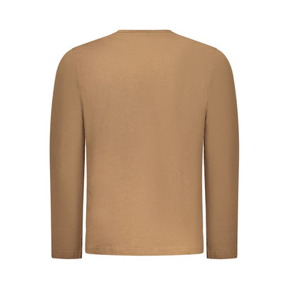 Marrone Cotton Men T-Shirt