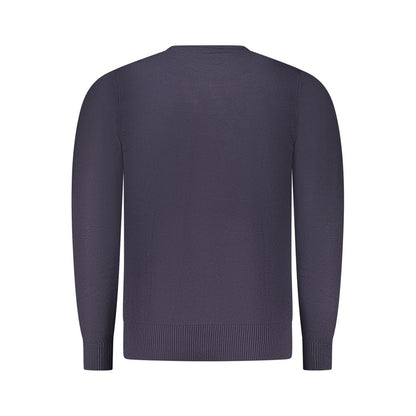 Blu Viscosa Uomo Maglia
