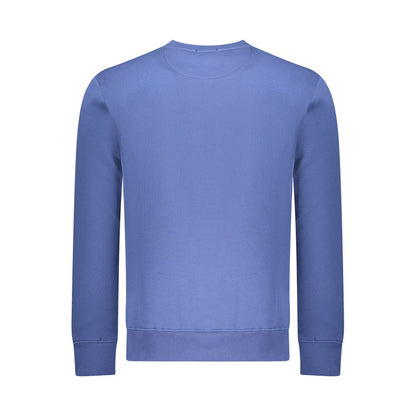 Blue Cotton Men Sweatshirt