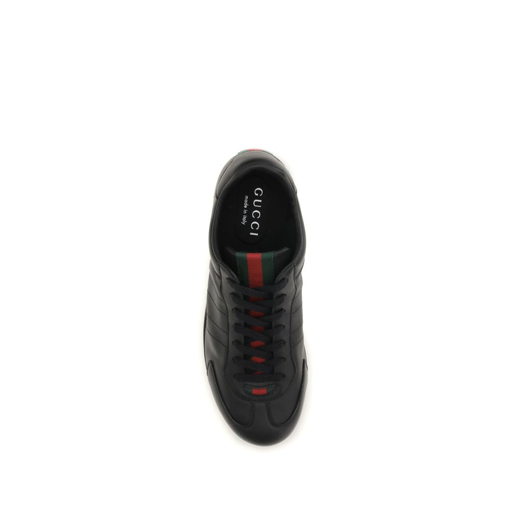 Black Calf Leather Bos Taurus Low Top Sneakers