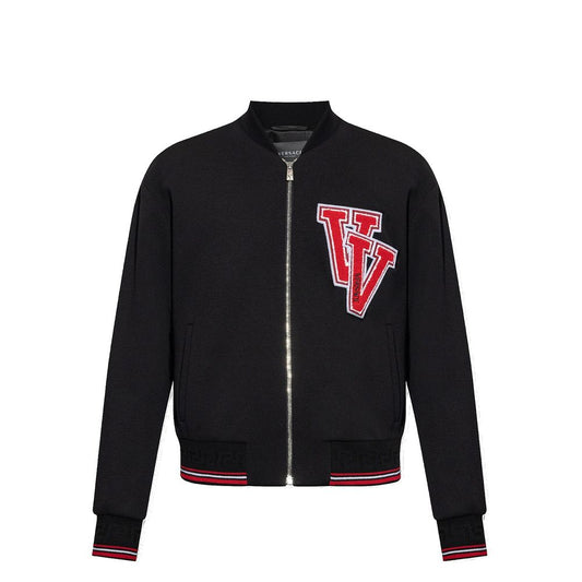 Black Virgin Wool Bomber