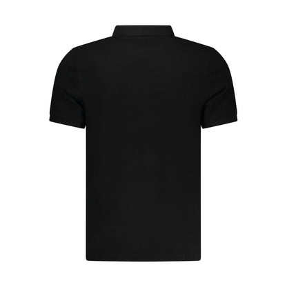 Black Cotton Mens Polo Shirt