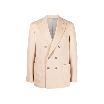 Beige Wool Full-Length Jacket
