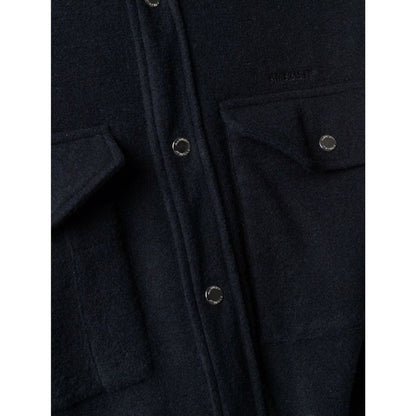 Blue Marabou Shell Jacket