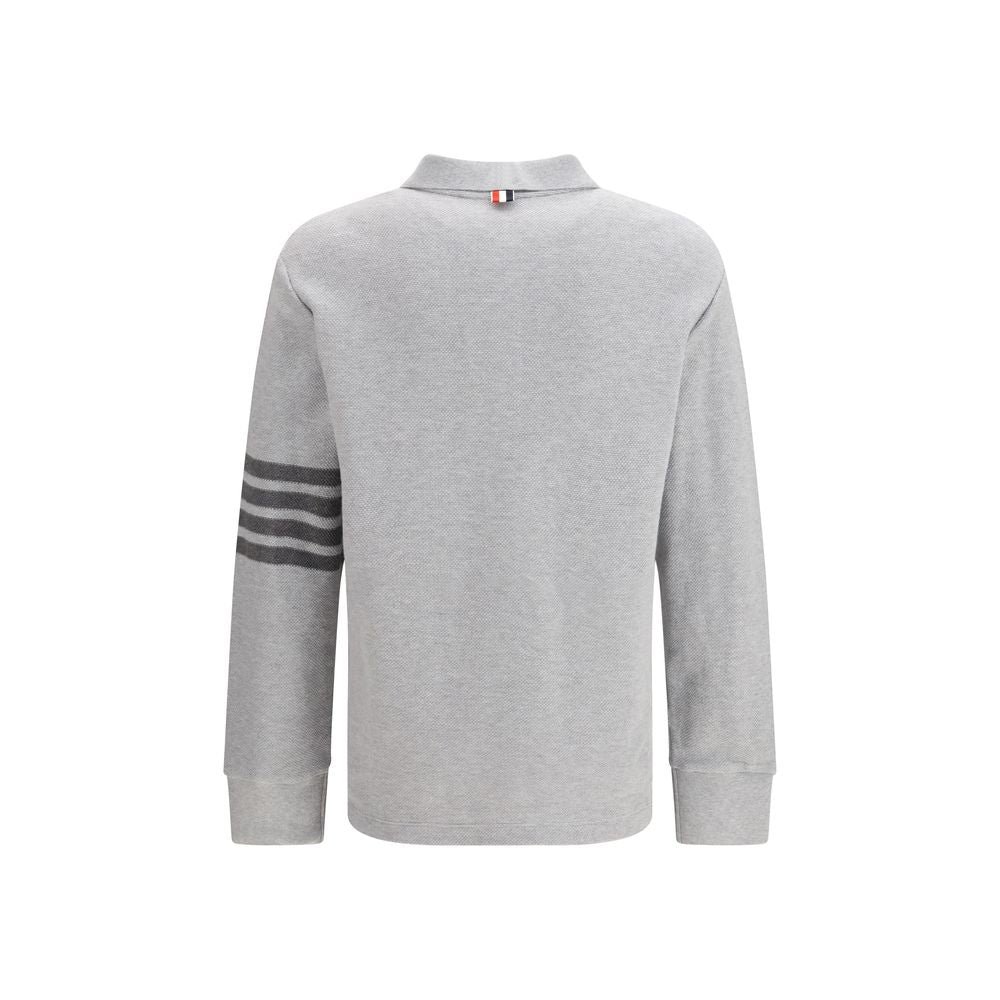 Gray Cotton Polo Shirt