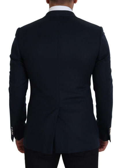 Blue Double Breasted Formal Coat Blazer