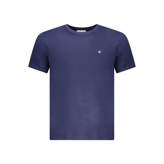 Blue Cotton Men's T-Shirt