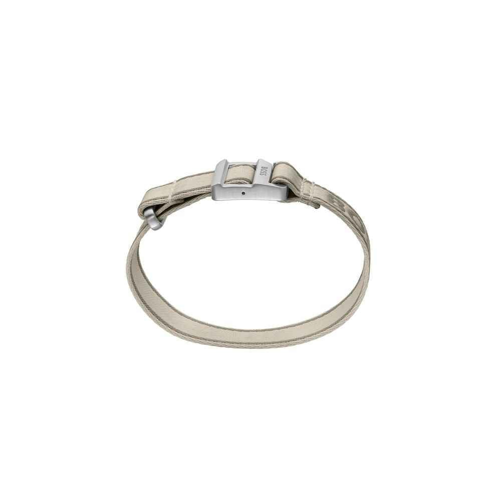 Beige Fabric Bracelet