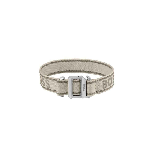 Beige Fabric Bracelet