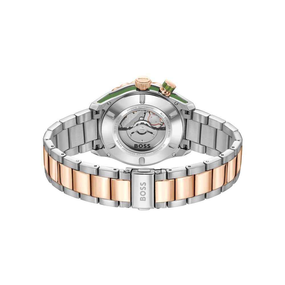 Gray Stainless Steel Dress Watch