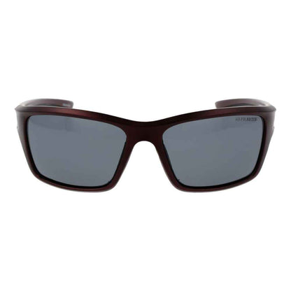 Brown Stainless Steel Sunglasses