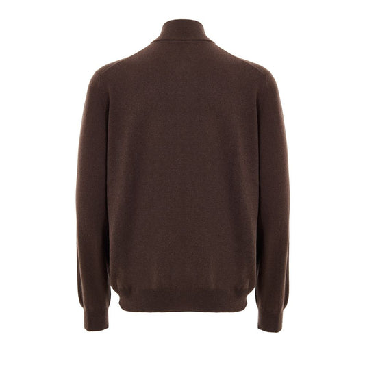 Brown Wool Cardigan