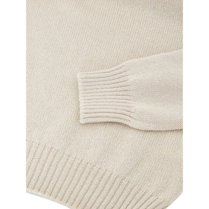 Beige Wool Turtleneck