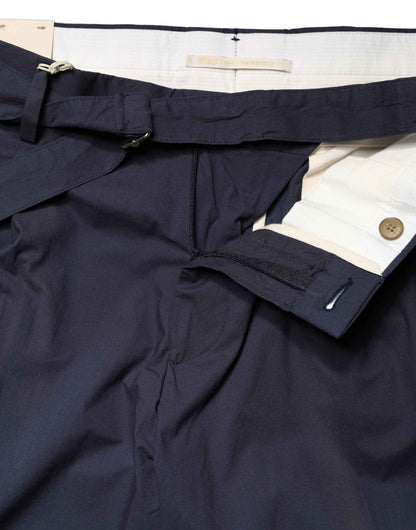 DarkBlue Wool Straight Formal Dress Trouser Pants