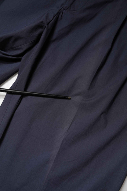 DarkBlue Wool Straight Formal Dress Trouser Pants